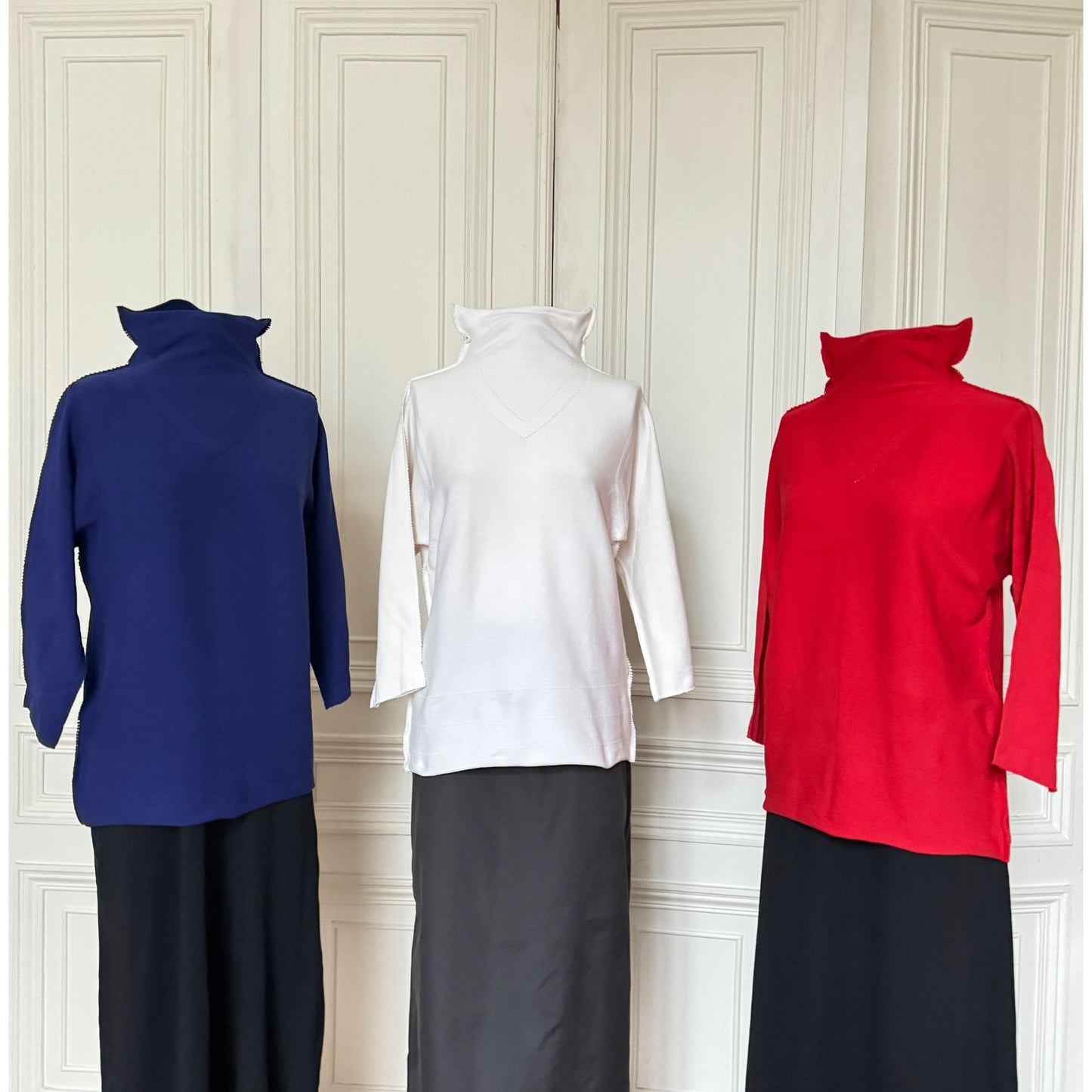 Issey Miyake x Christo Arc de Triomphe Sweater Set French Flag Colors