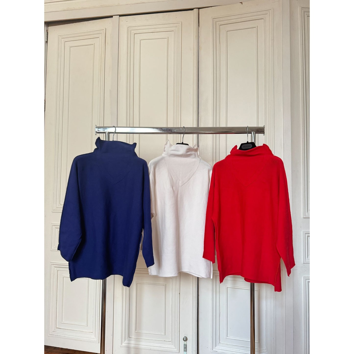 Issey Miyake x Christo Arc de Triomphe Sweater Set French Flag Colors