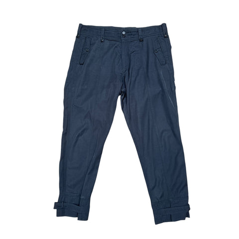 Navy Parachute Cotton Pants