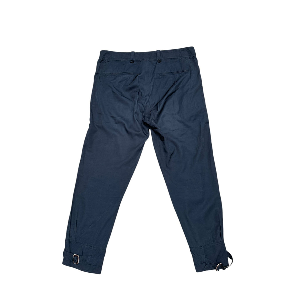 Navy Parachute Cotton Pants