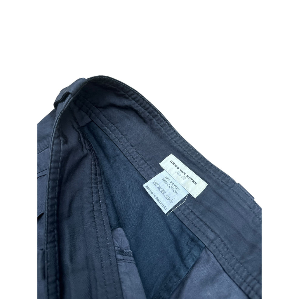 Navy Parachute Cotton Pants