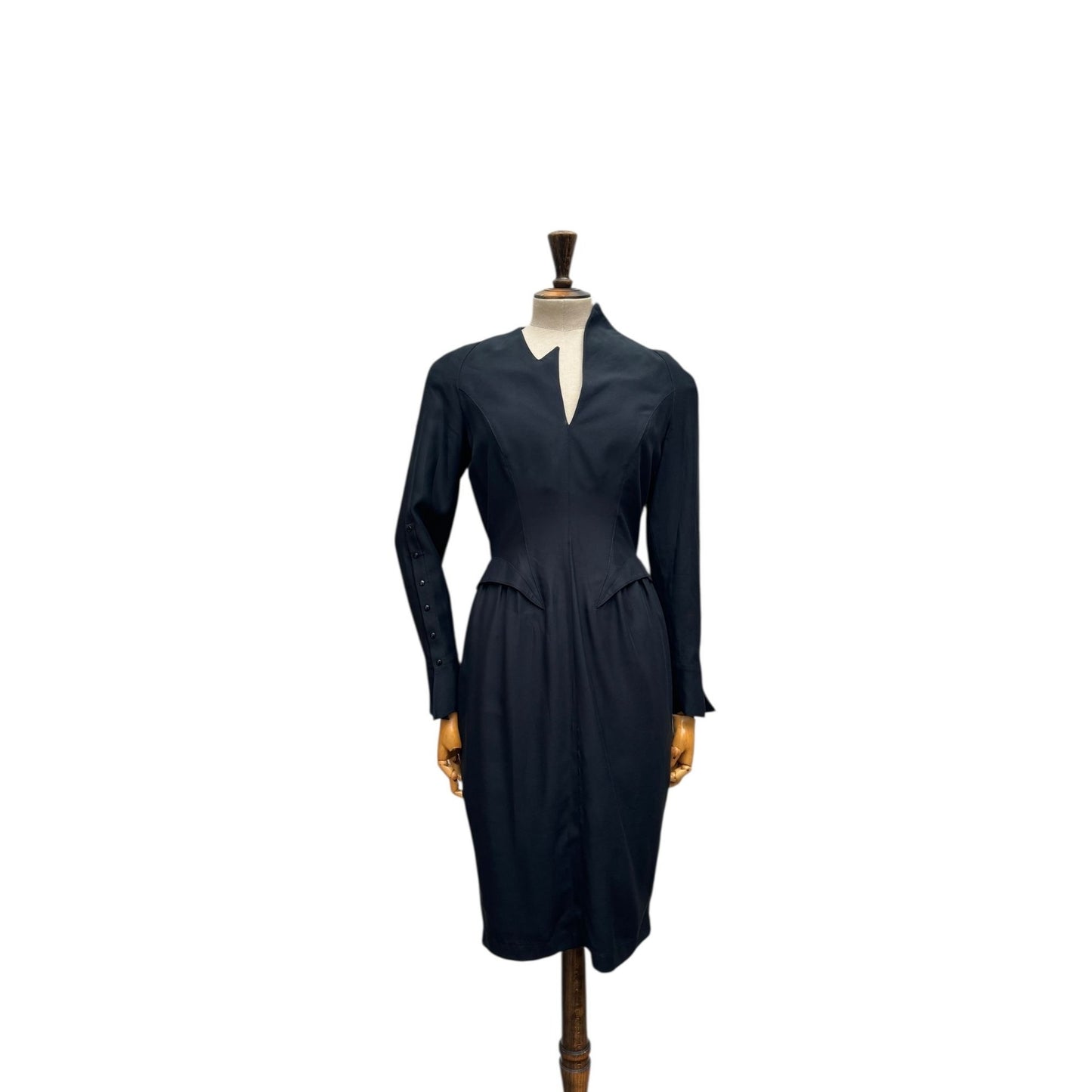 SS 1989 Atlantis Black Sculptural Dress 