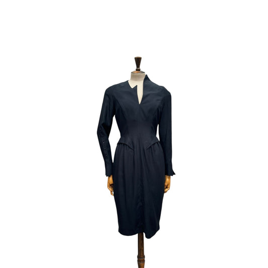 SS 1989 Atlantis Black Sculptural Dress 