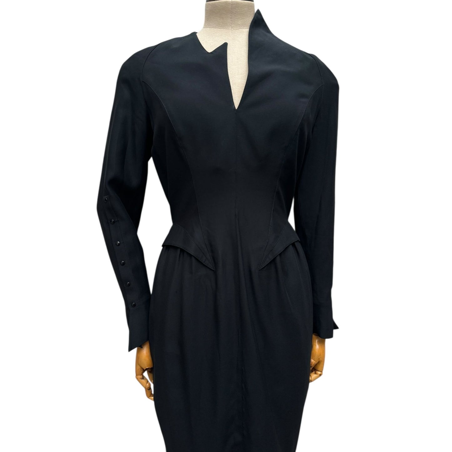 SS 1989 Atlantis Black Sculptural Dress 
