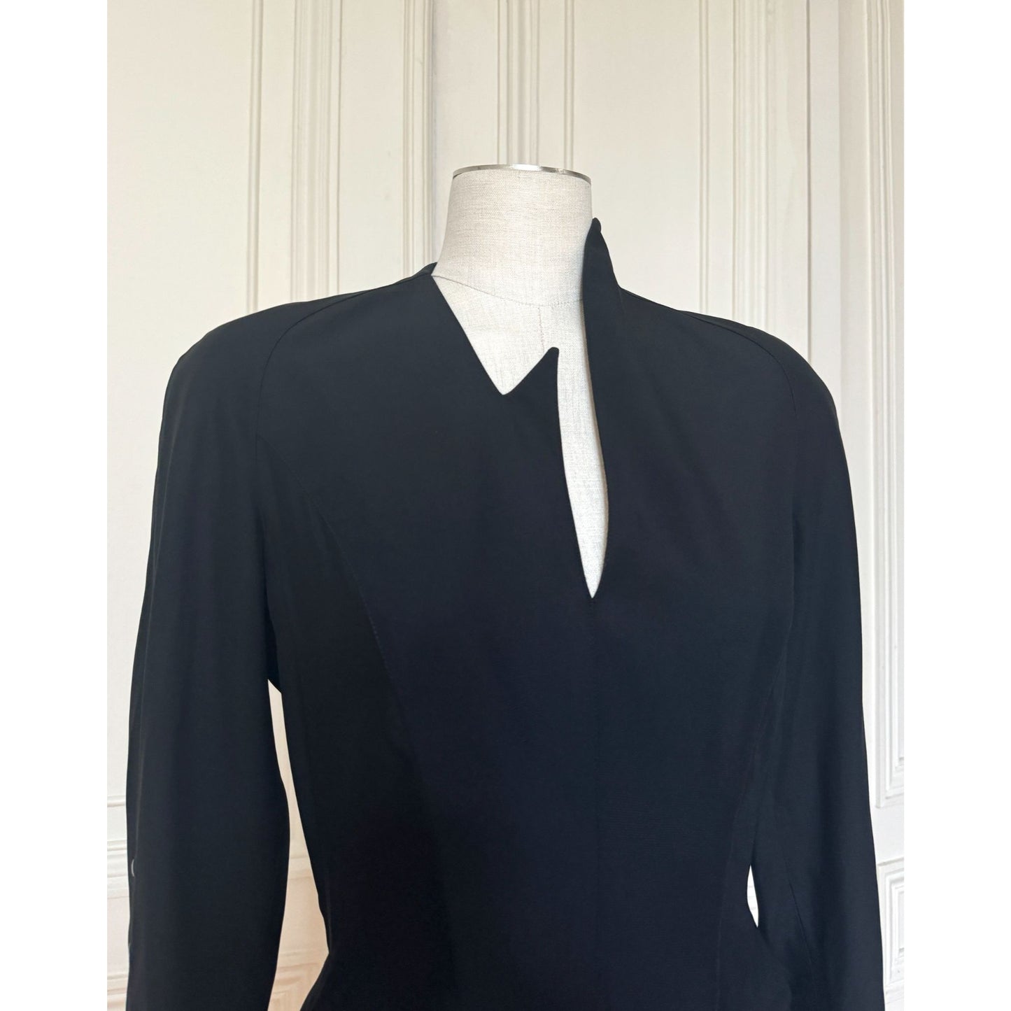SS 1989 Atlantis Black Sculptural Dress 