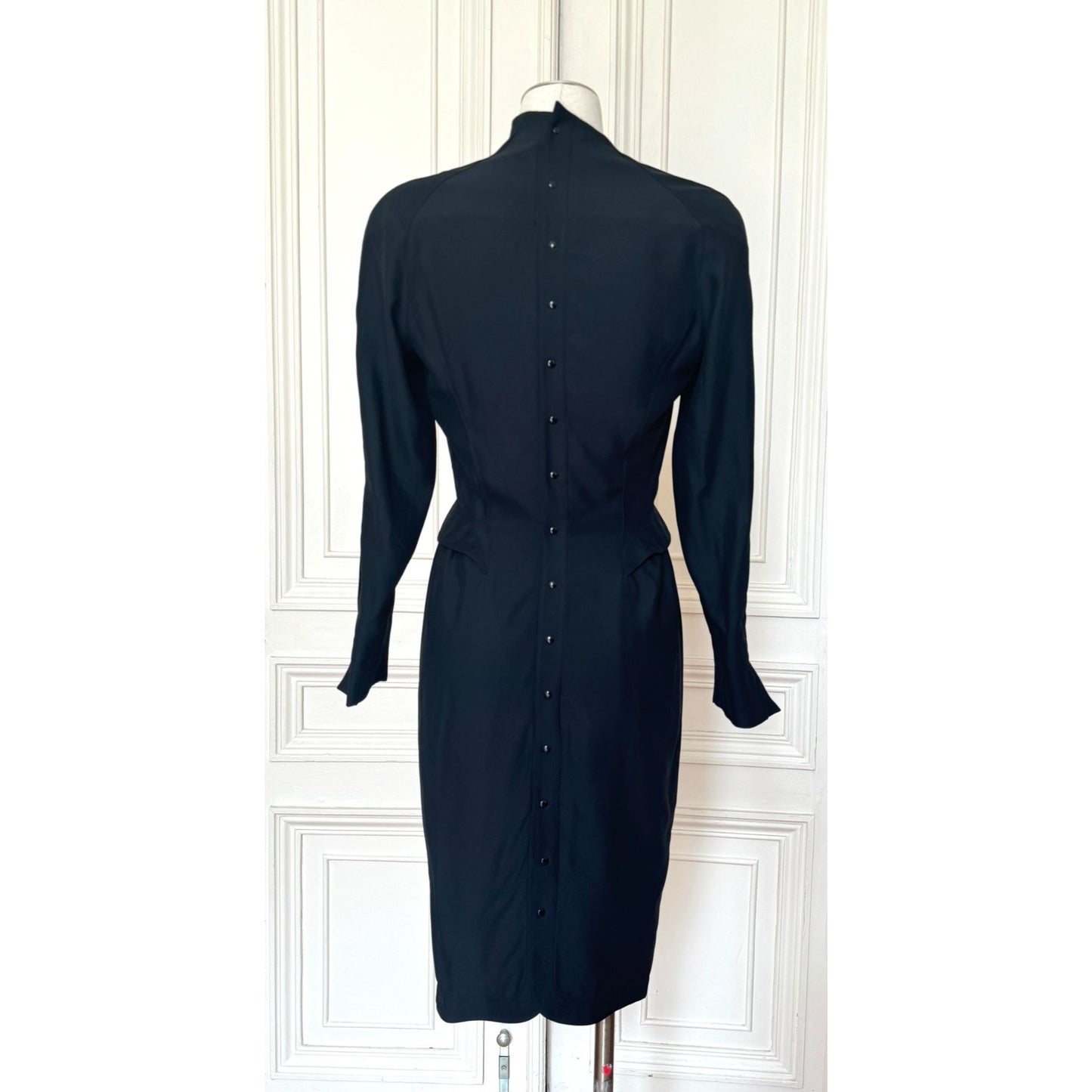 SS 1989 Atlantis Black Sculptural Dress 