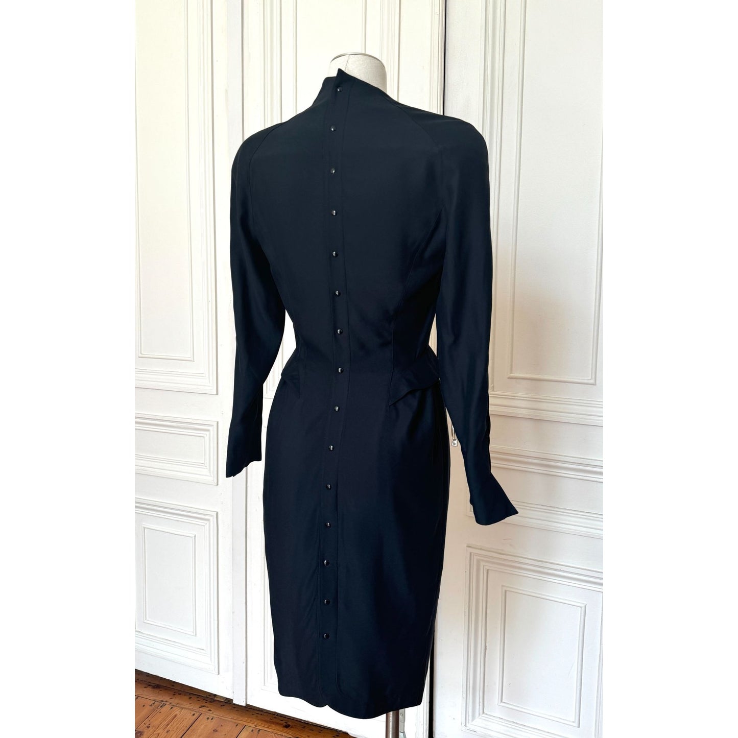 SS 1989 Atlantis Black Sculptural Dress 