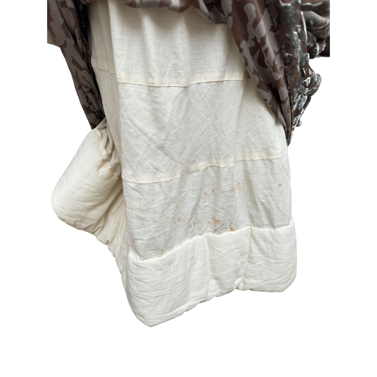 FW 1996 Grey Floral Burnout Velvet Dress