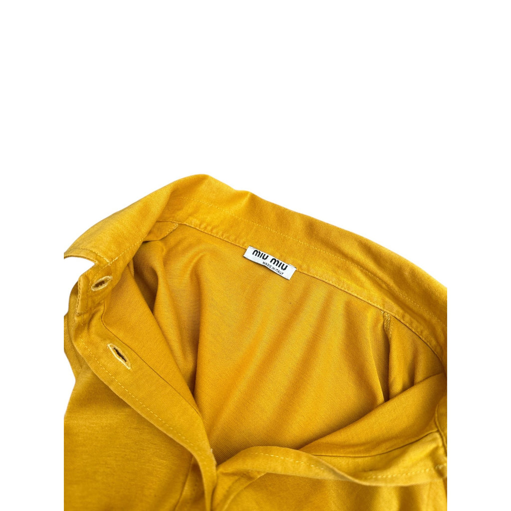 Yellow front buttons Shirt