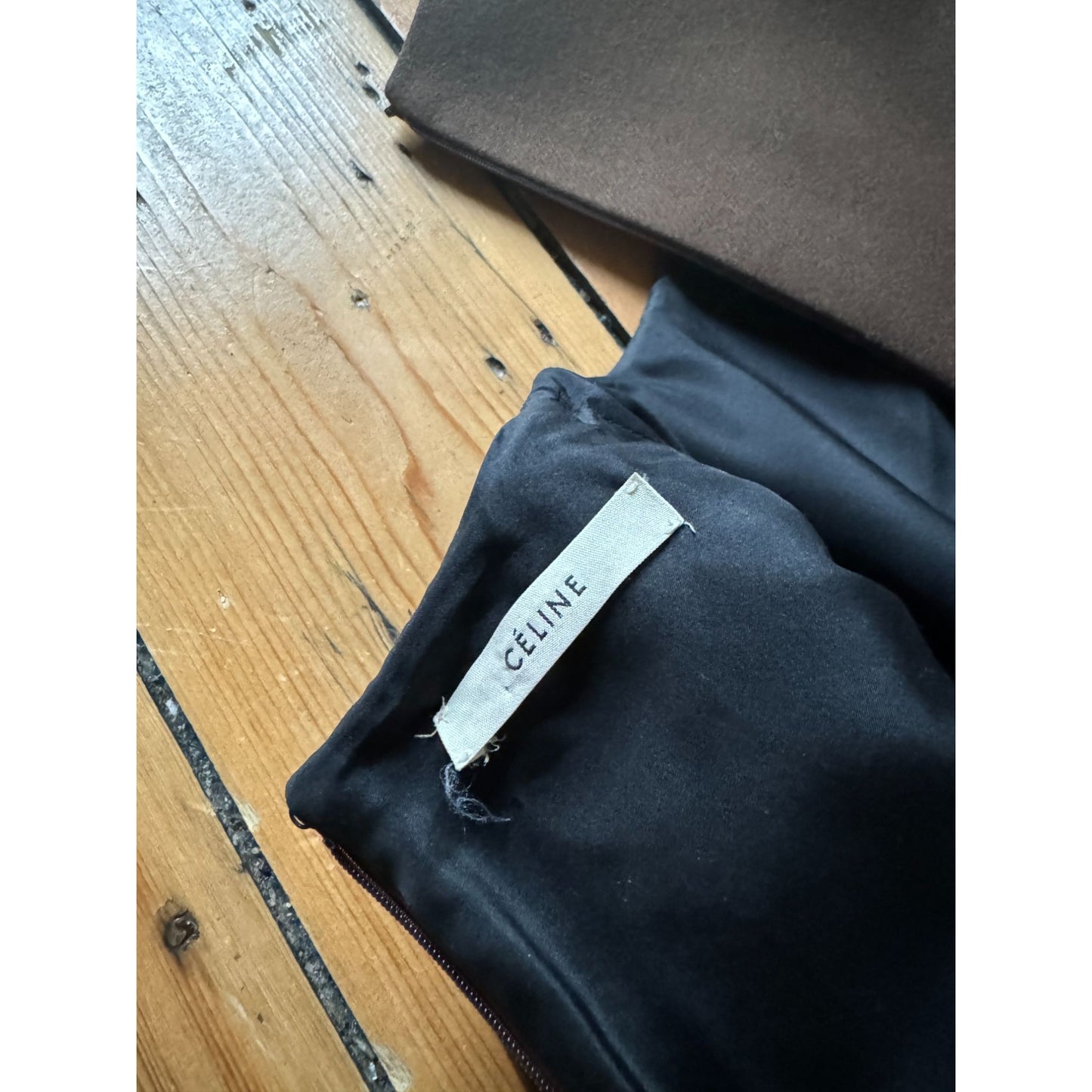 FW 2011 Brown Wool & Buffalo Leather Dress