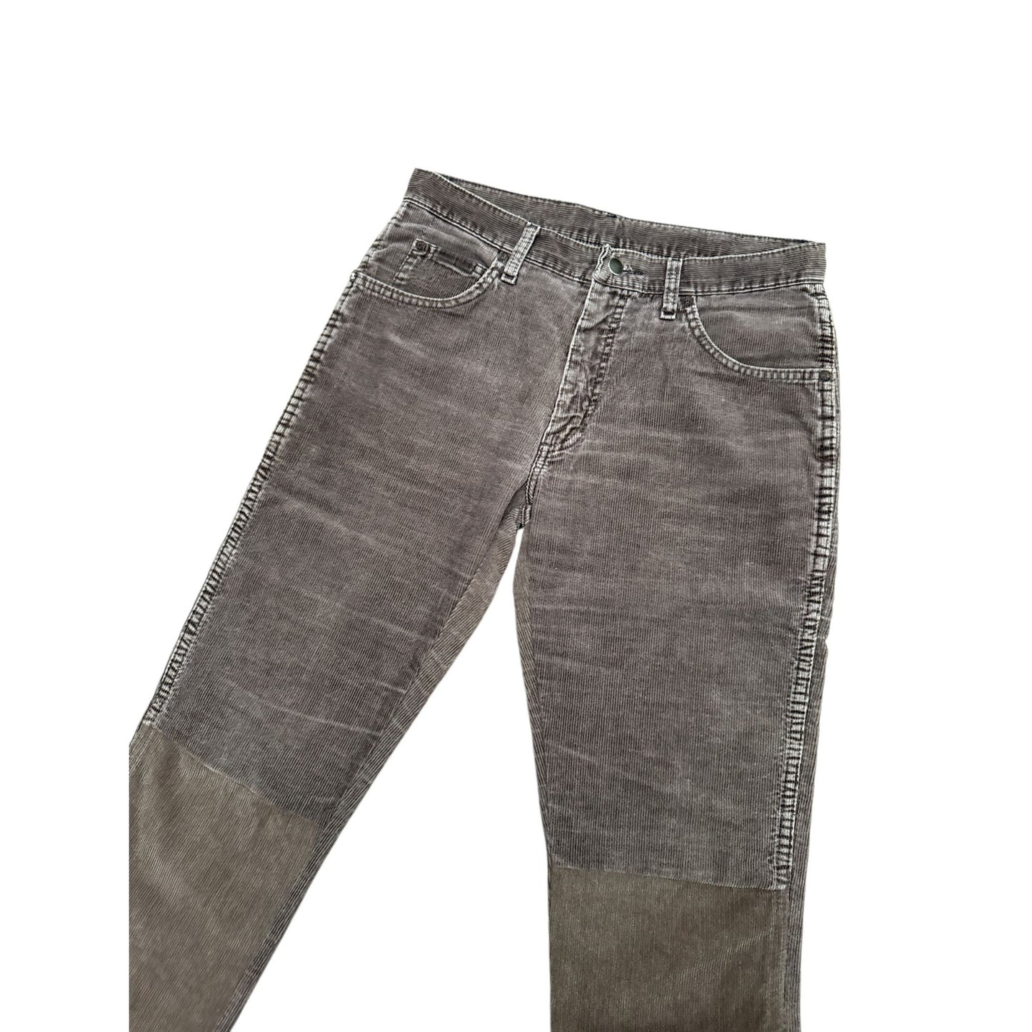 0 10 Artisanal Brown Corduroy Patchwork pants