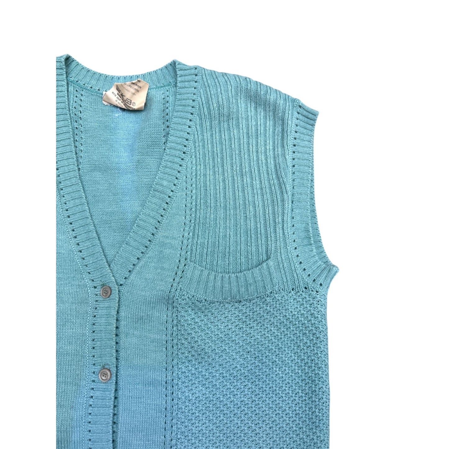 1970s Turquoise Knit