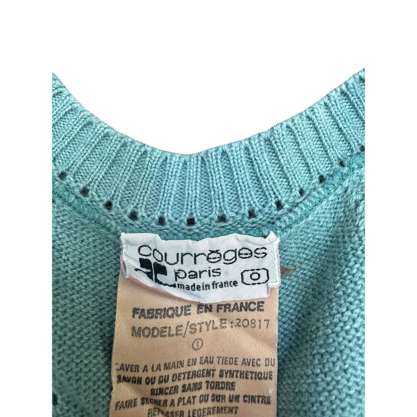 1970s Turquoise Knit