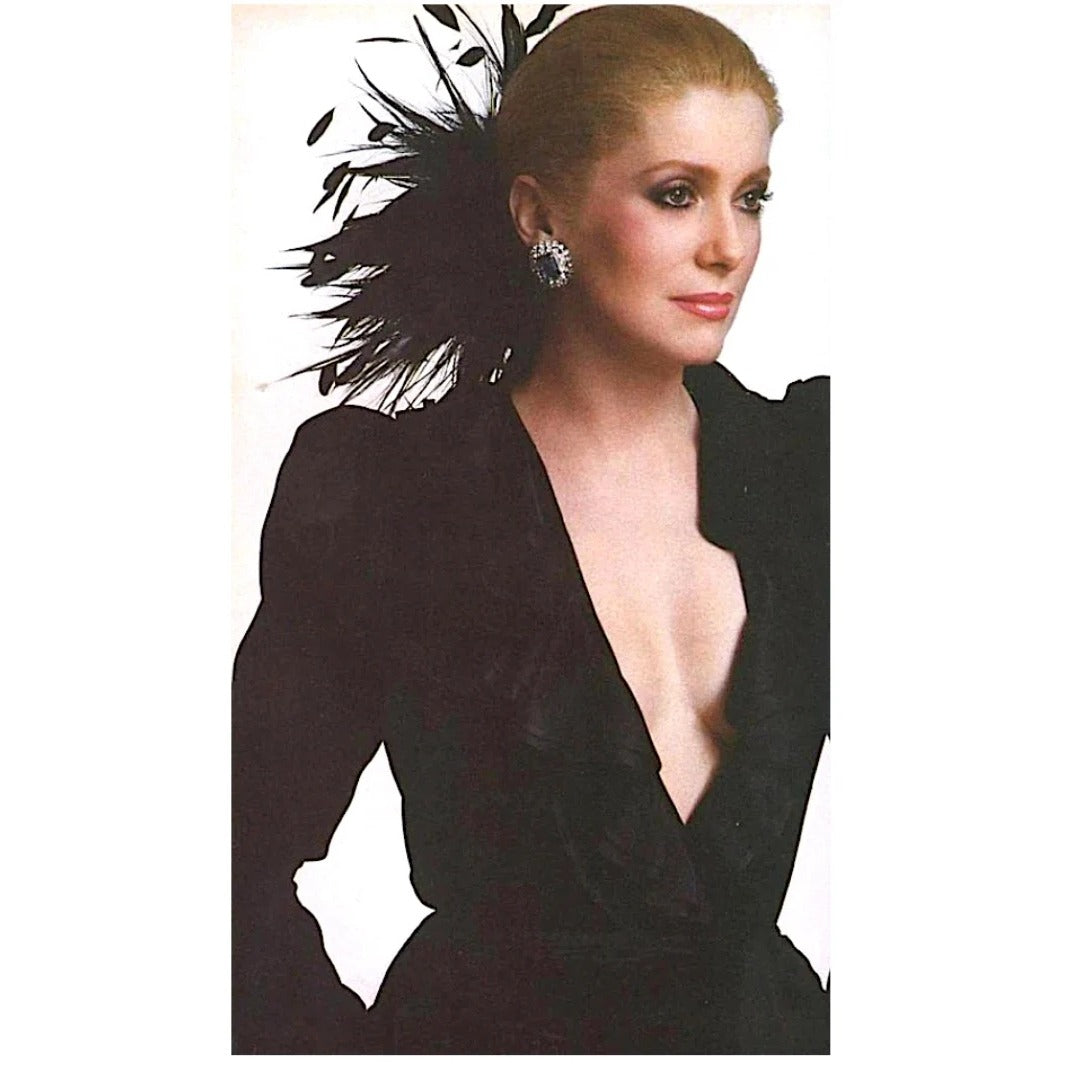 Fall 1982 Vintage Black Silk and Velvet Dress