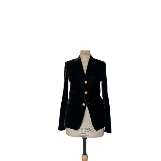 Hedi Slimane FW 2016 Velvet Blazer Jacket