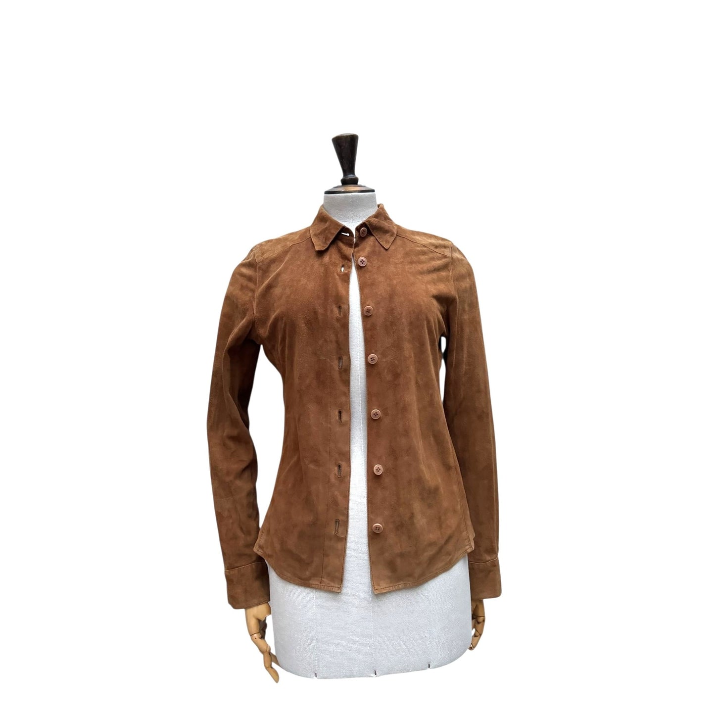 Brown Suede Overshirt