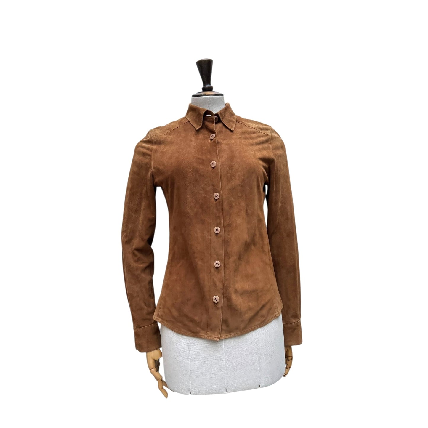 Brown Suede Overshirt