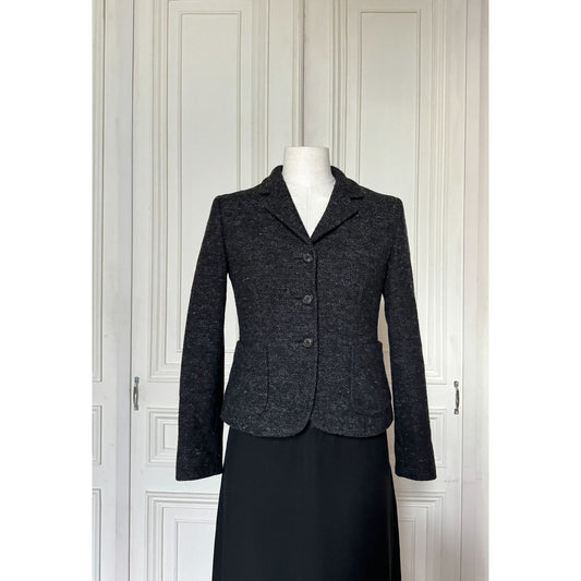 Grey Virgin Wool Jacket