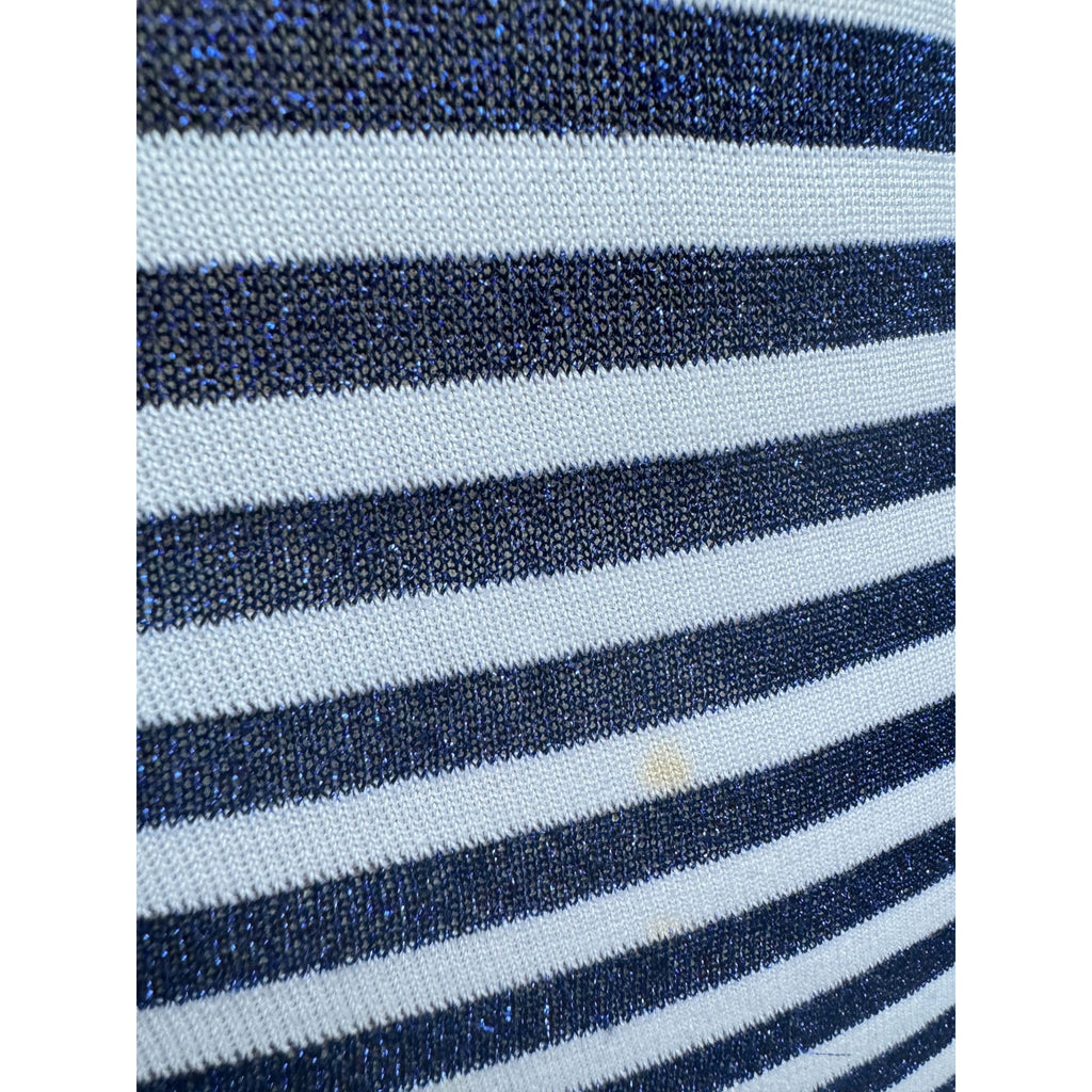 White Navy striped t-shirt