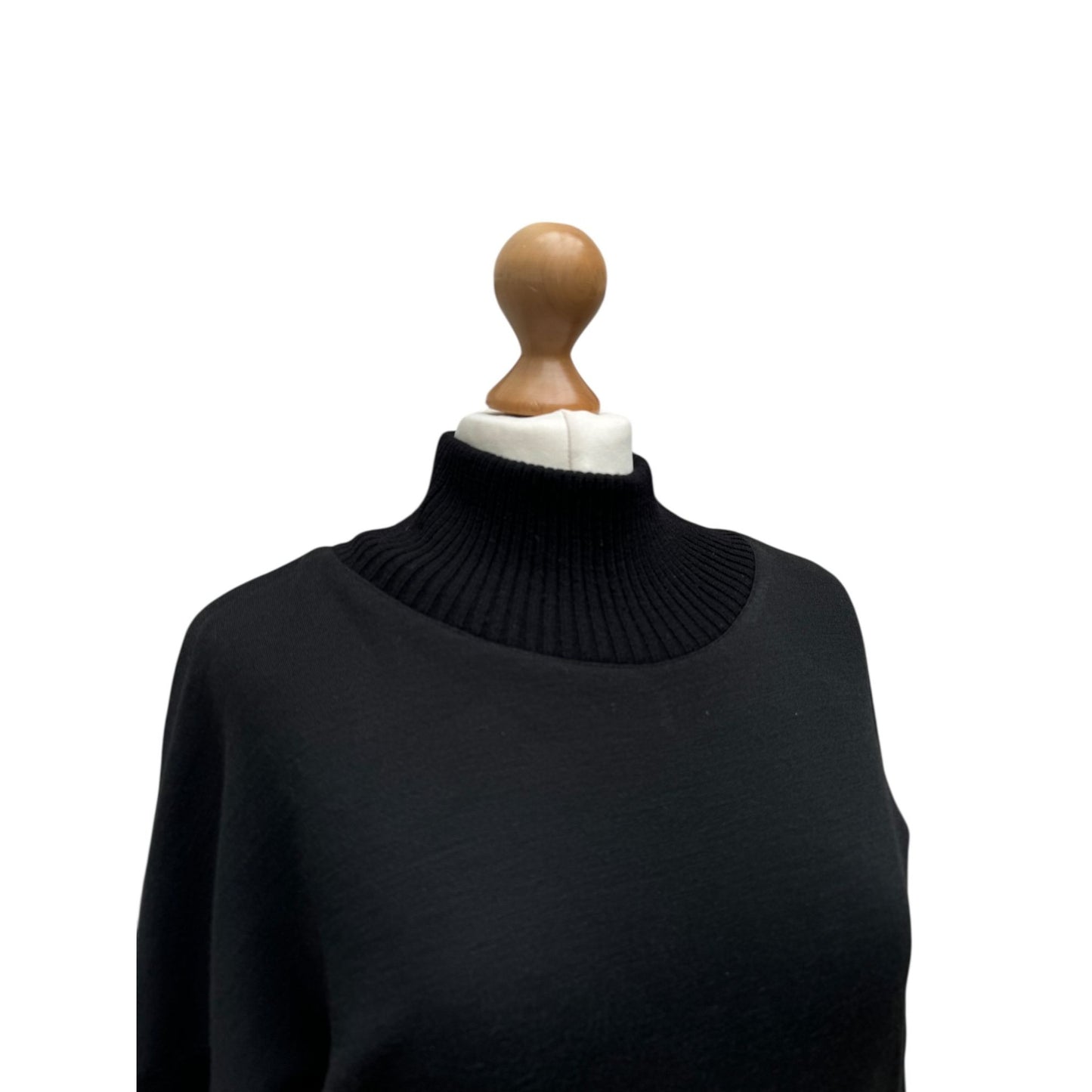 Vintage Black Wool Dress