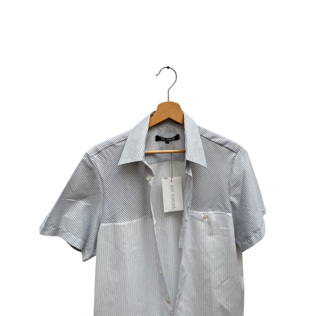 Spring Summer 2007 White Grey Short Sleeves Shirt