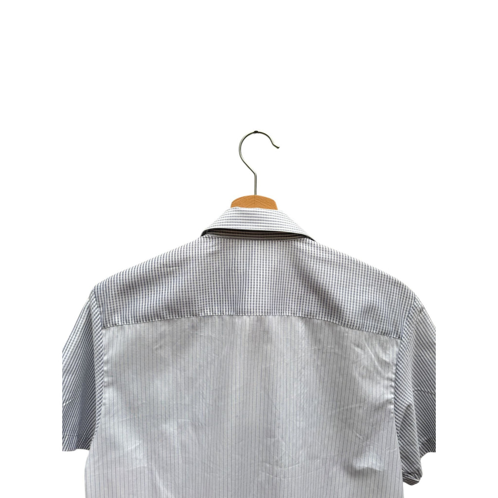 Spring Summer 2007 White Grey Short Sleeves Shirt