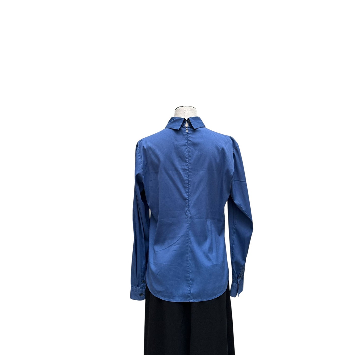 Blue Open-Back Shirt