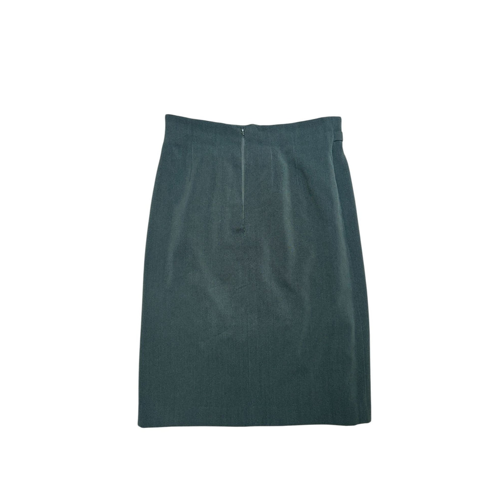 Kaki Wool Skirt