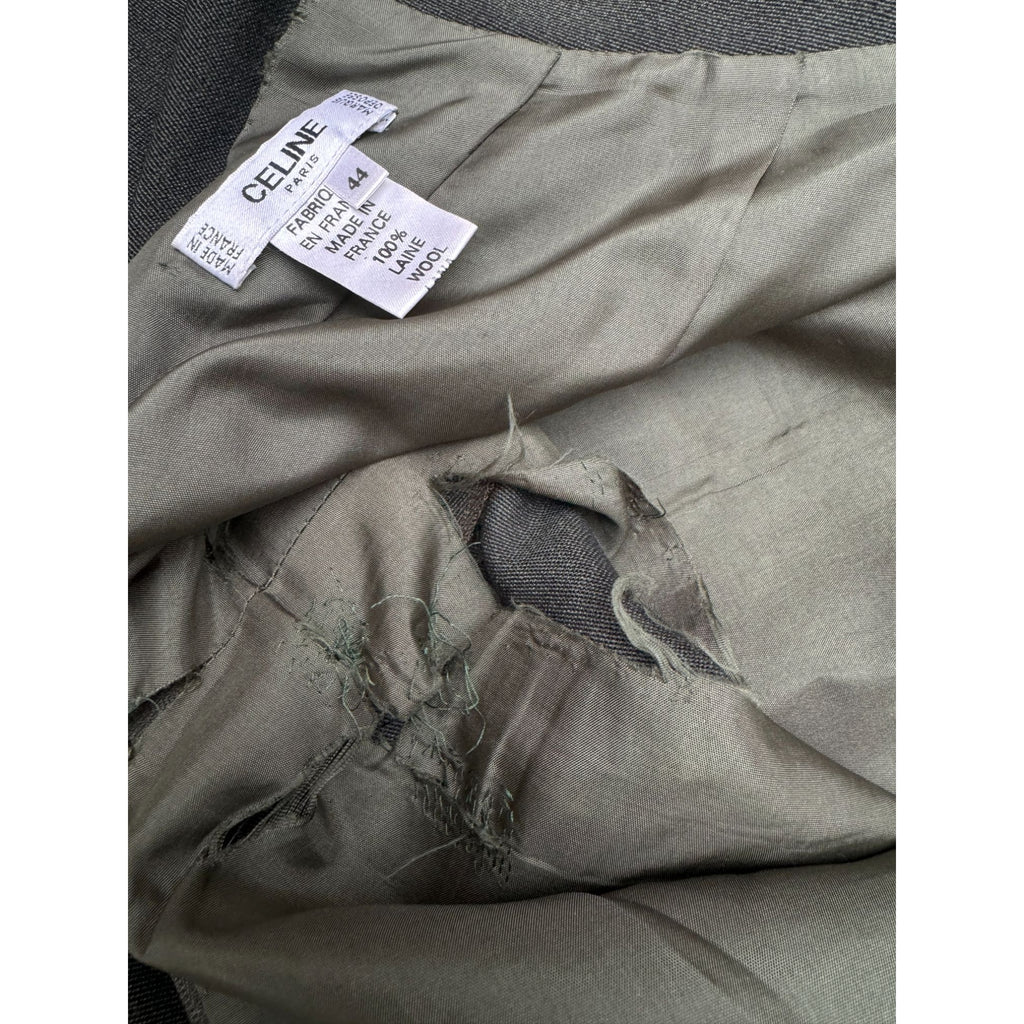 Kaki Wool Skirt