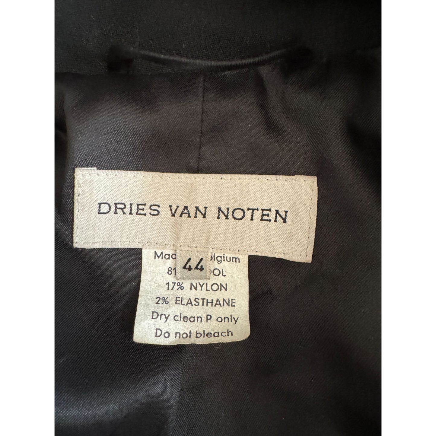 1990s Black Wool Tailored Long Coat