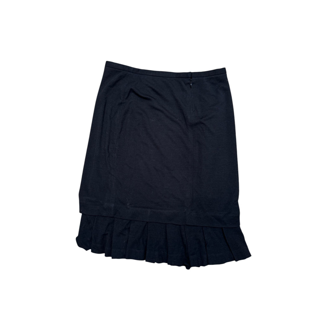 Luxurious Black Wool Skirt