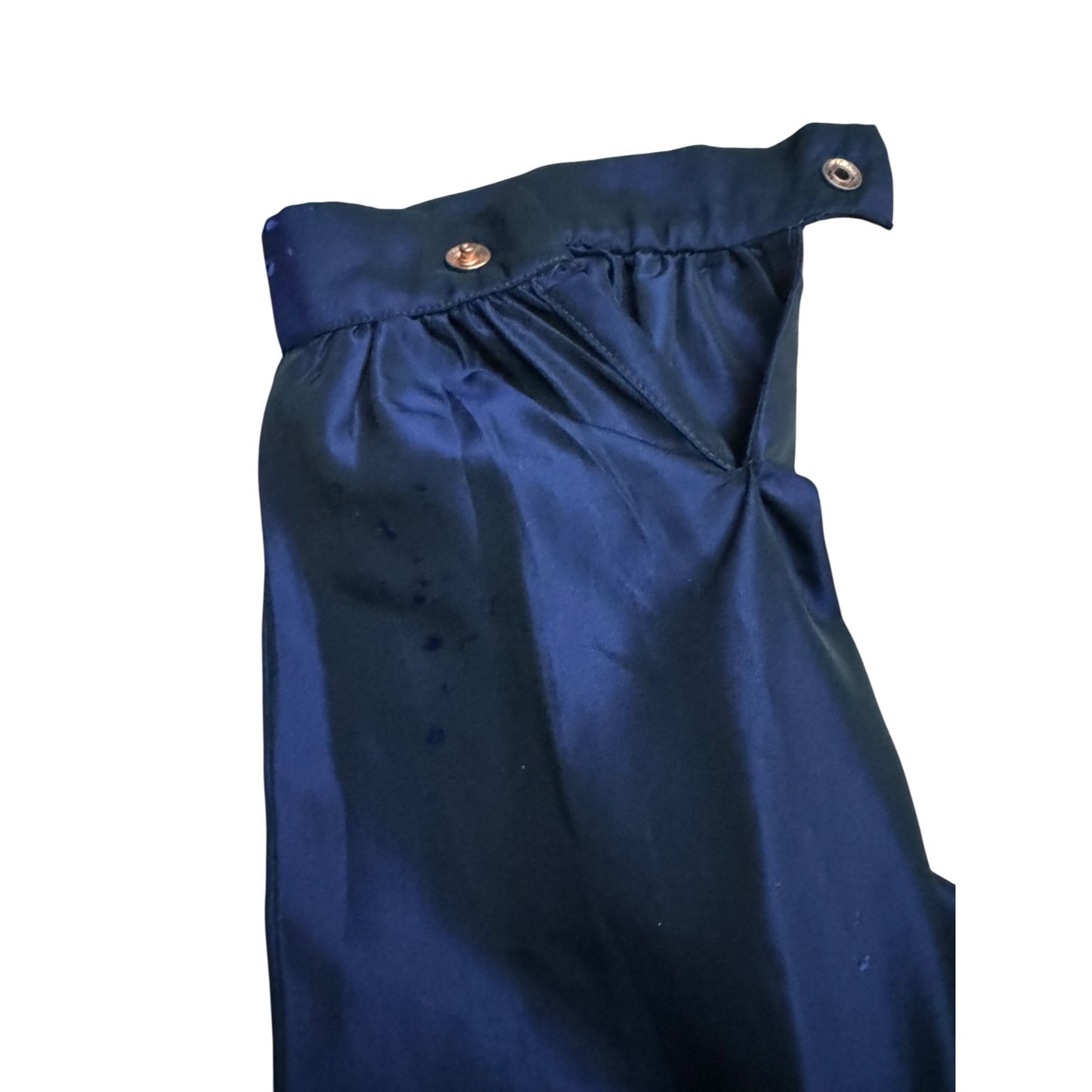 Vintage Navy Silk Maxi Dress