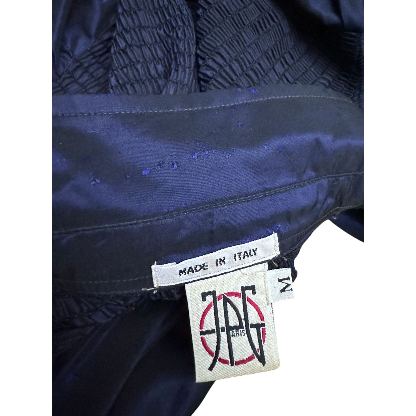 Vintage Navy Silk Maxi Dress
