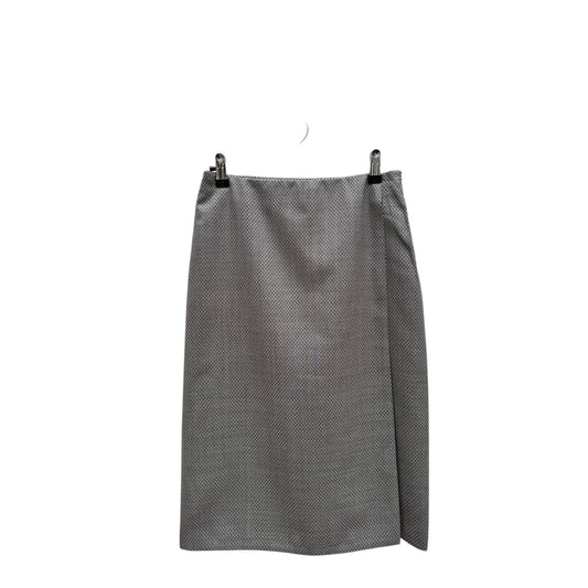 Grey “H” Monogram Wrap Skirt
