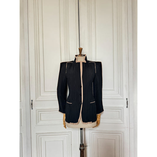 Rare Black Pleated Jacket 