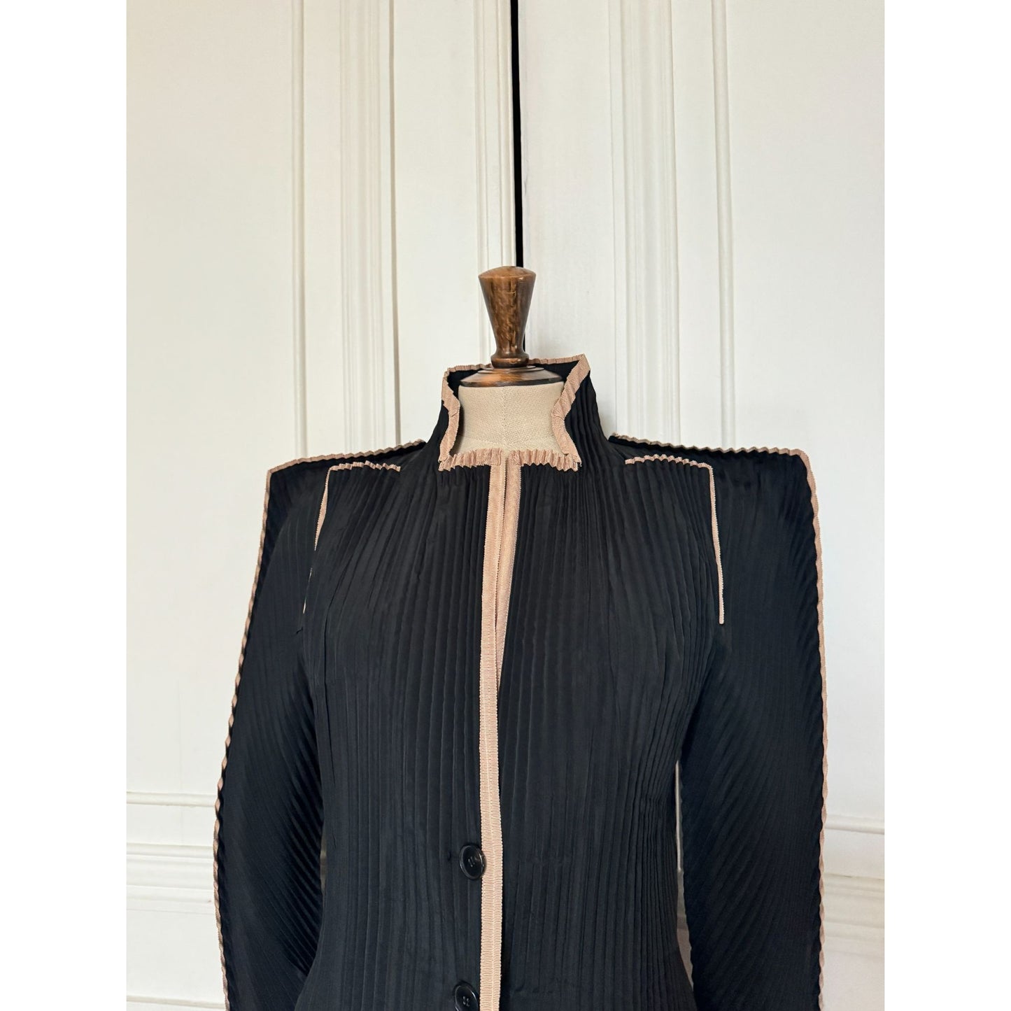 Rare Black Pleated Jacket 