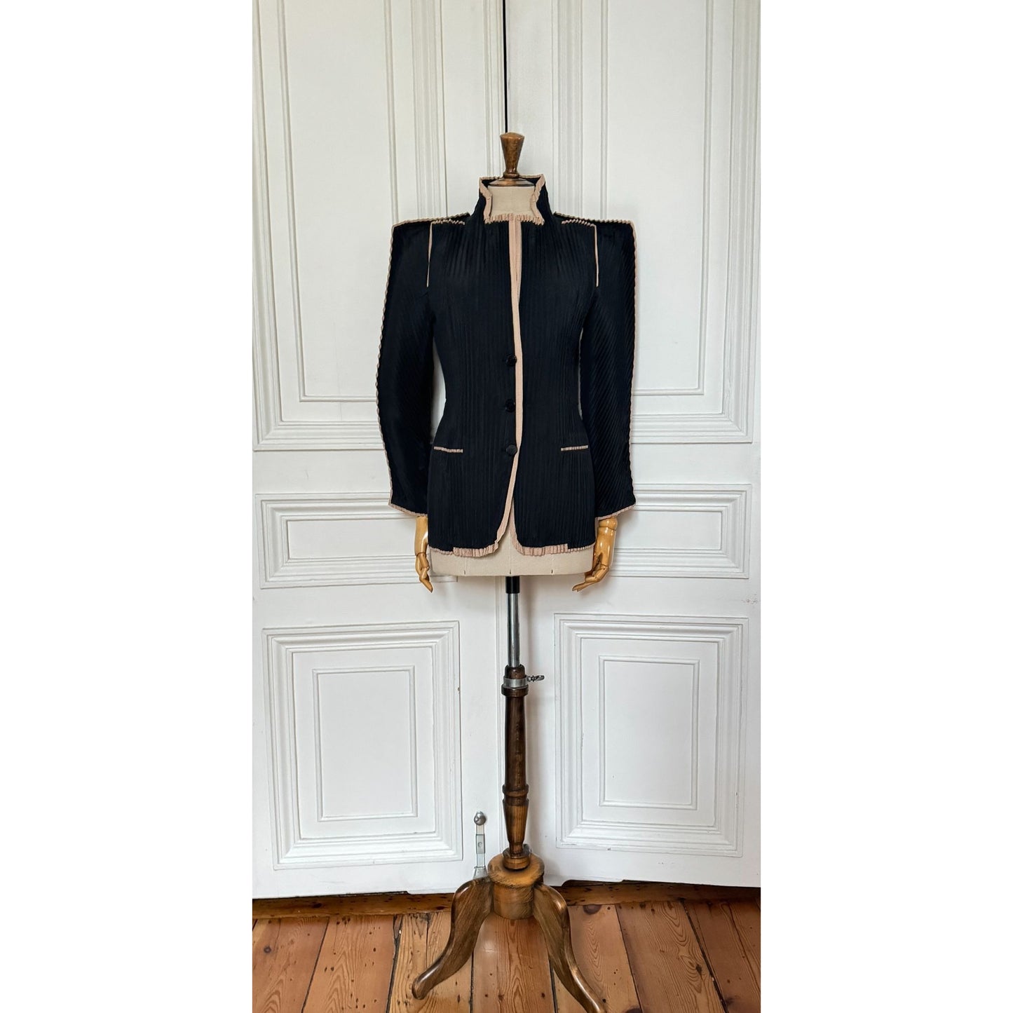 Rare Black Pleated Jacket 