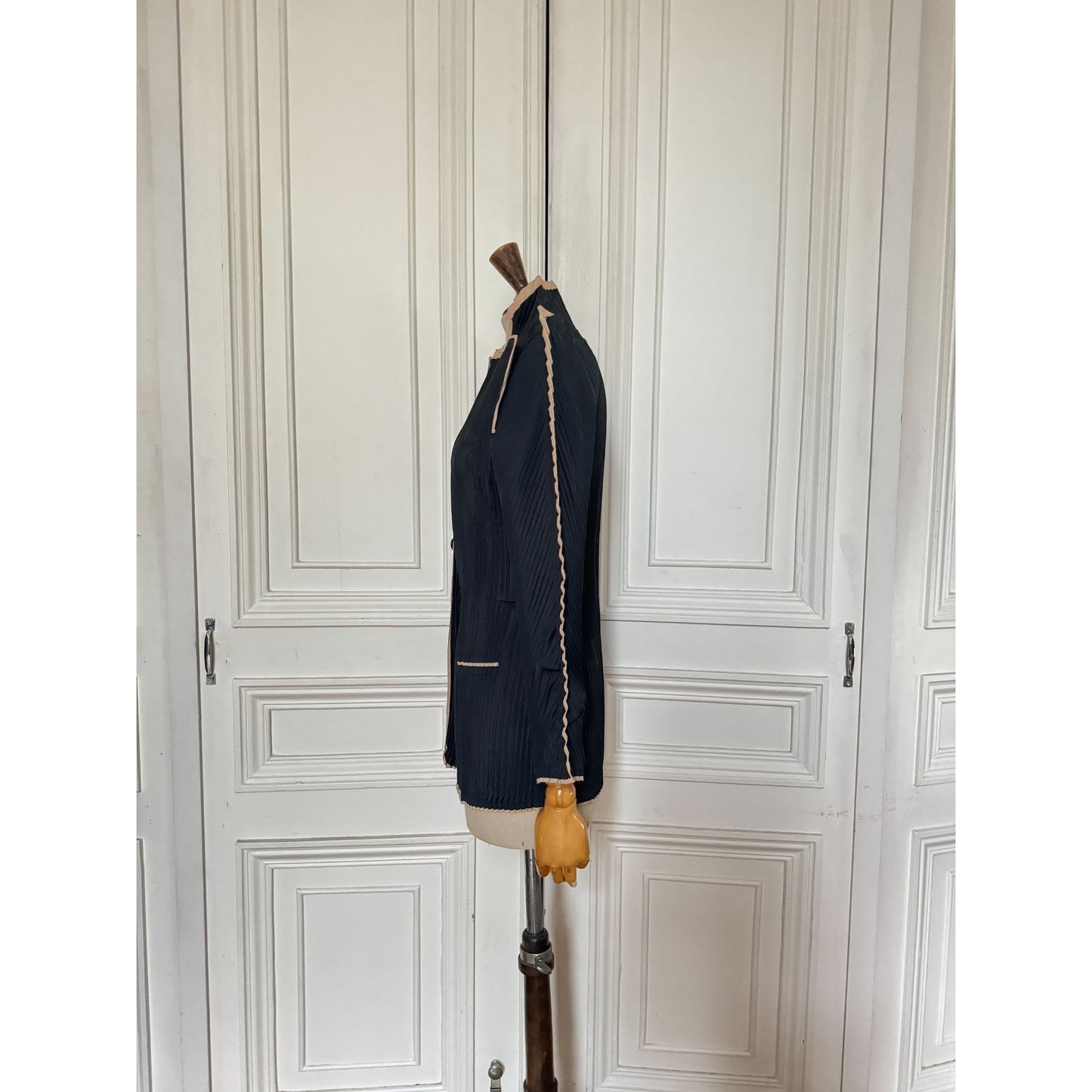 Rare Black Pleated Jacket 