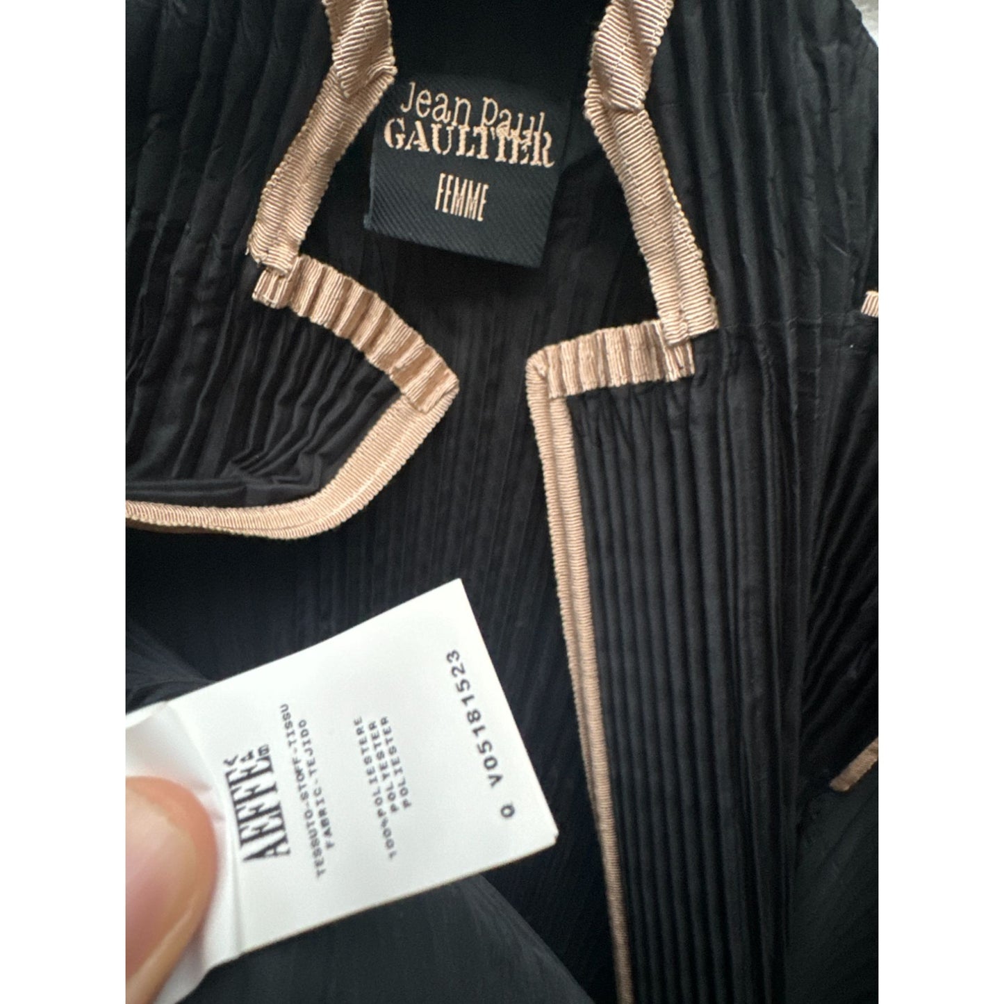 Rare Black Pleated Jacket 