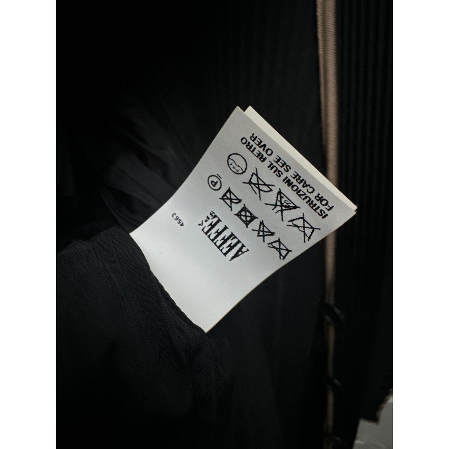 Rare Black Pleated Jacket 