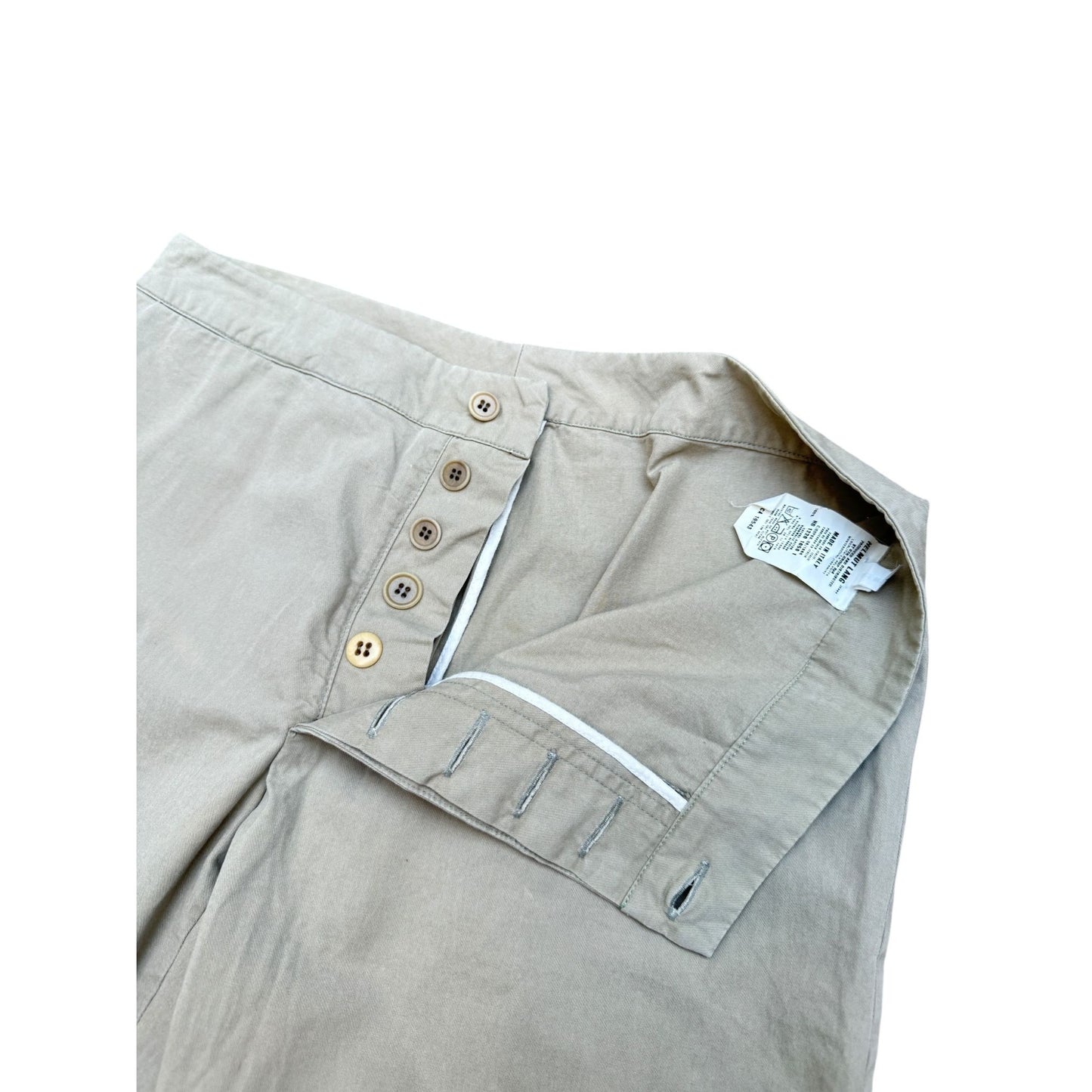 Light Beige Cotton Trousers  Size 42 US 30