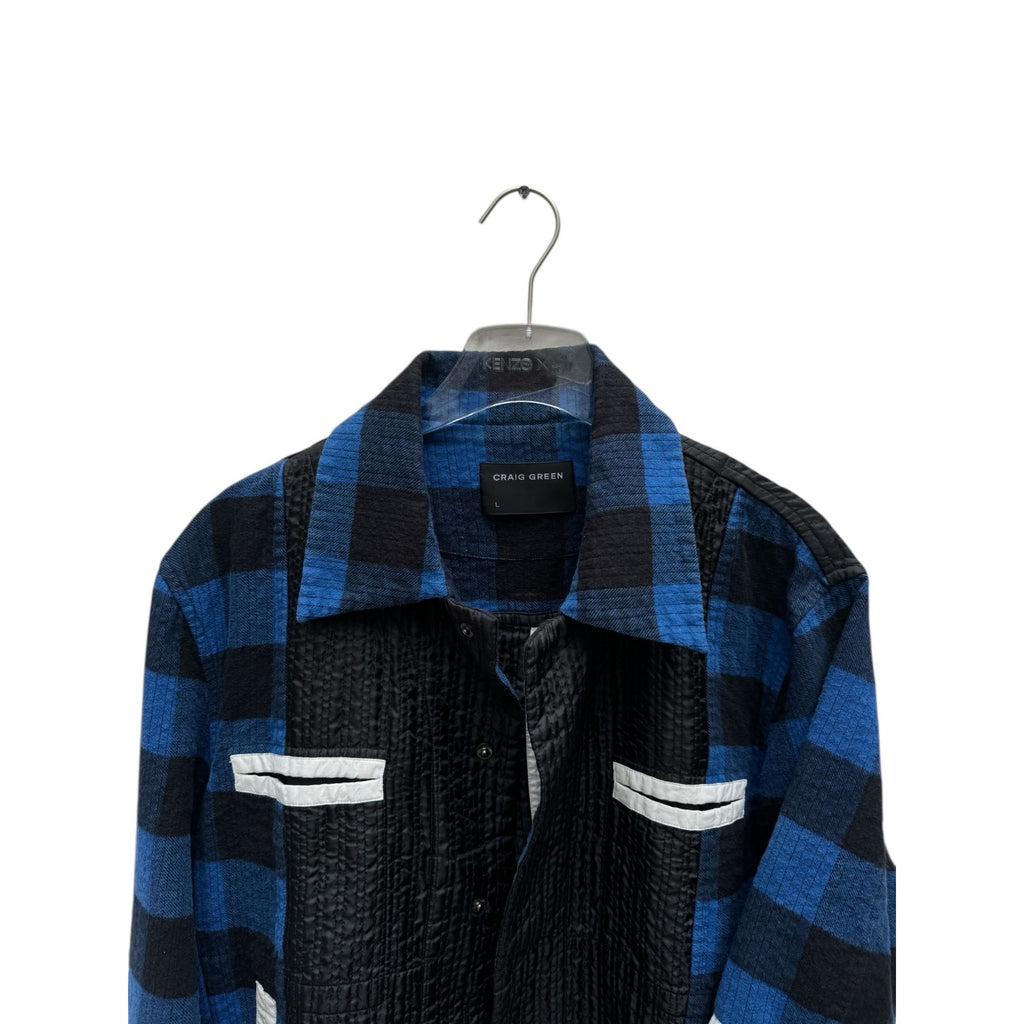 Navy Black Quilted Jacket