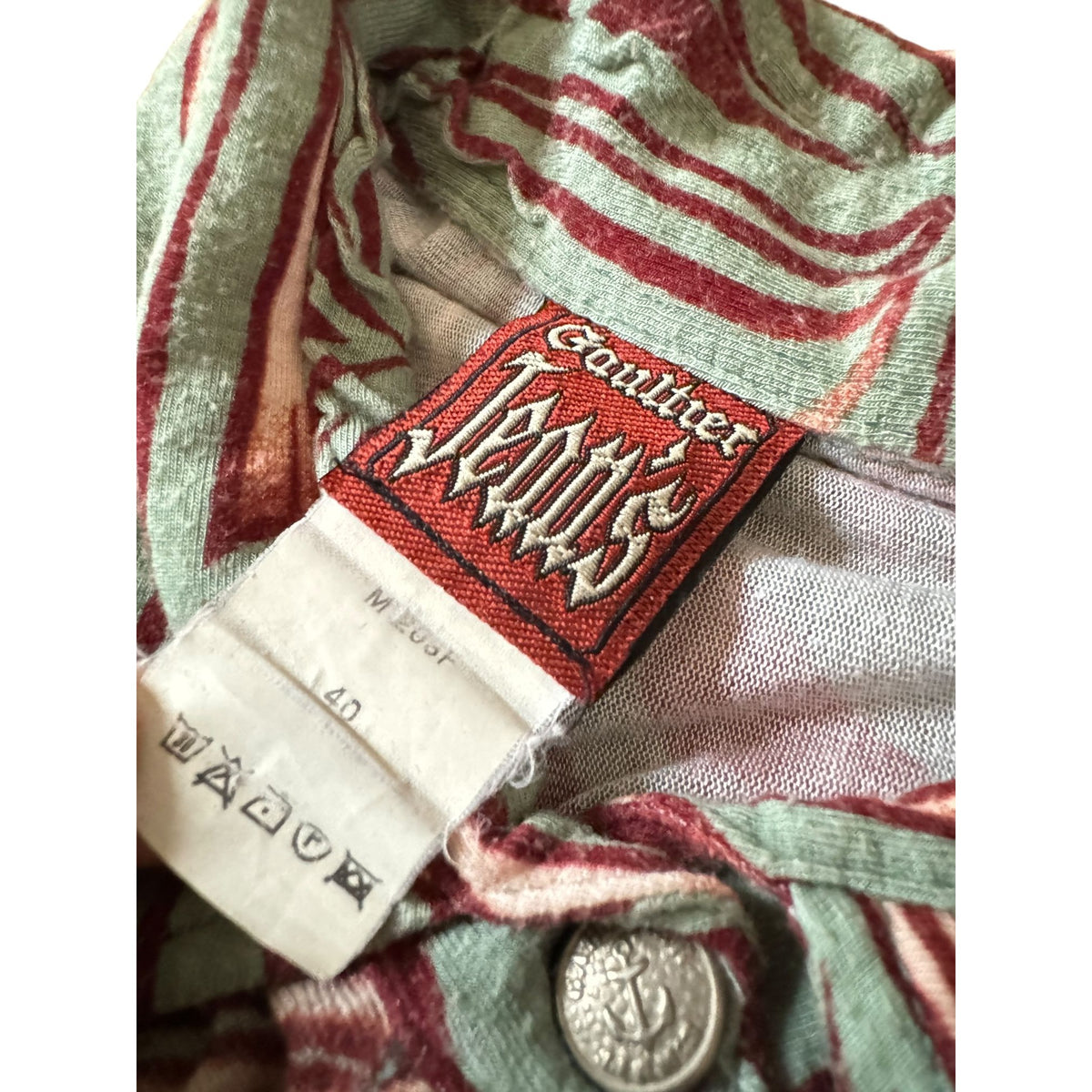 1996 Tribal Print Top & Cropped Pants Set