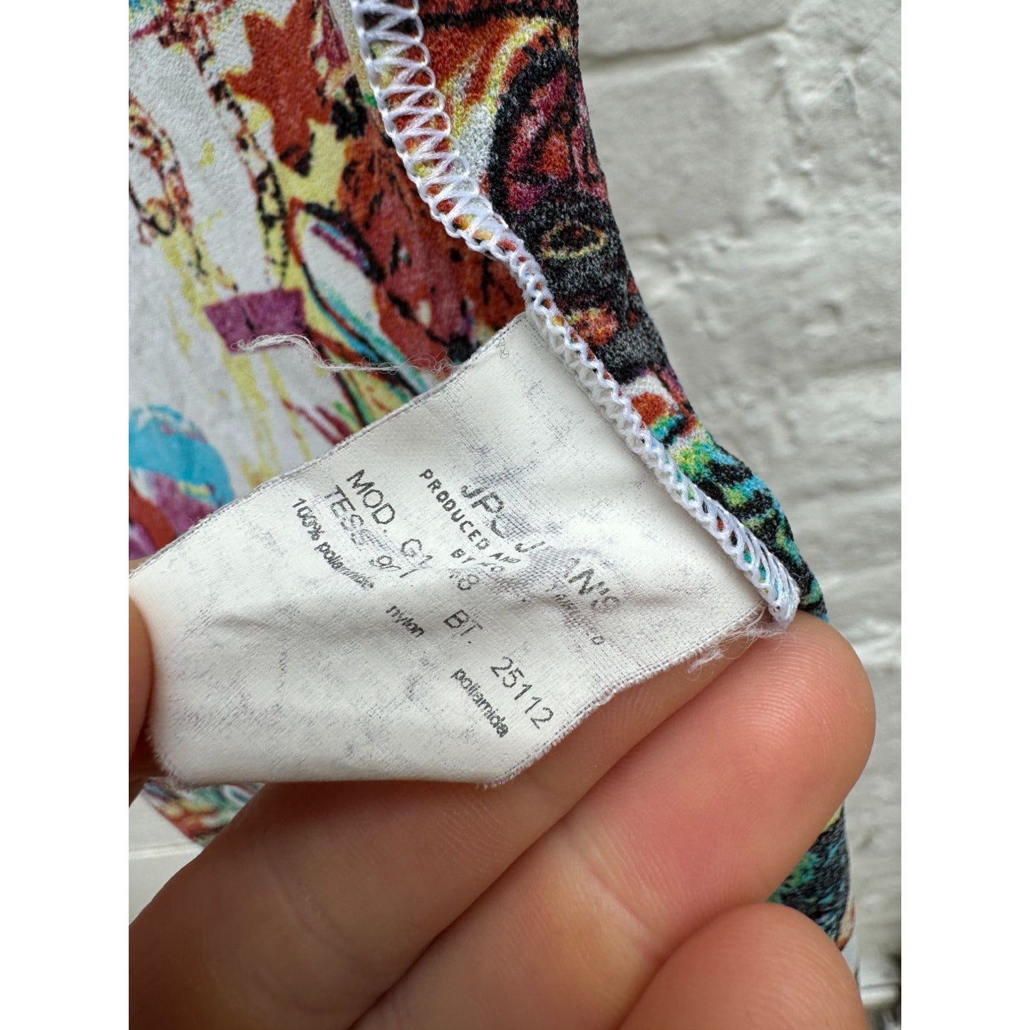 Long Mesh Dress Basquiat  Allover Print
