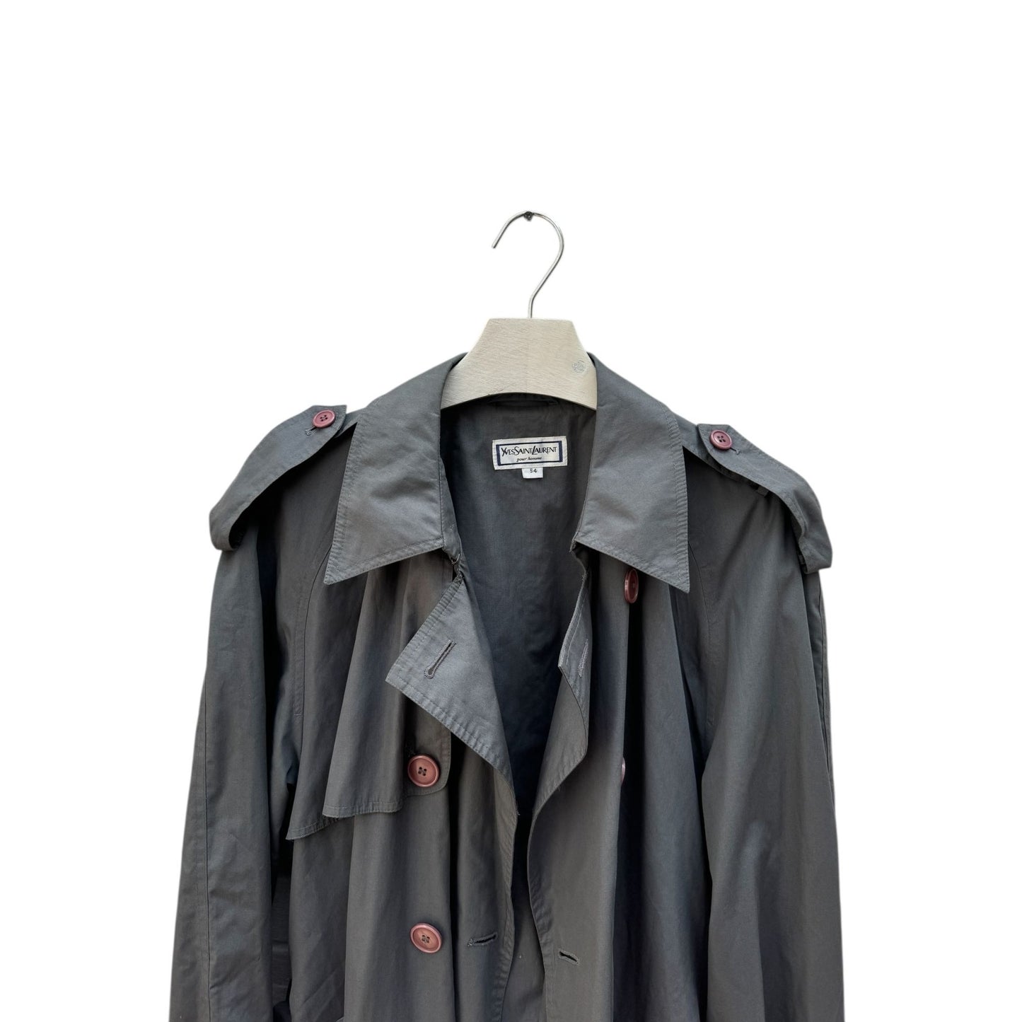 Vintage Grey Unlined Trench Coat