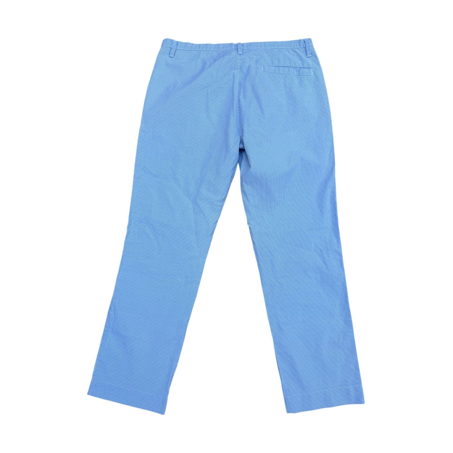 SS 2006 Blue & White Striped Straight-Leg Pants