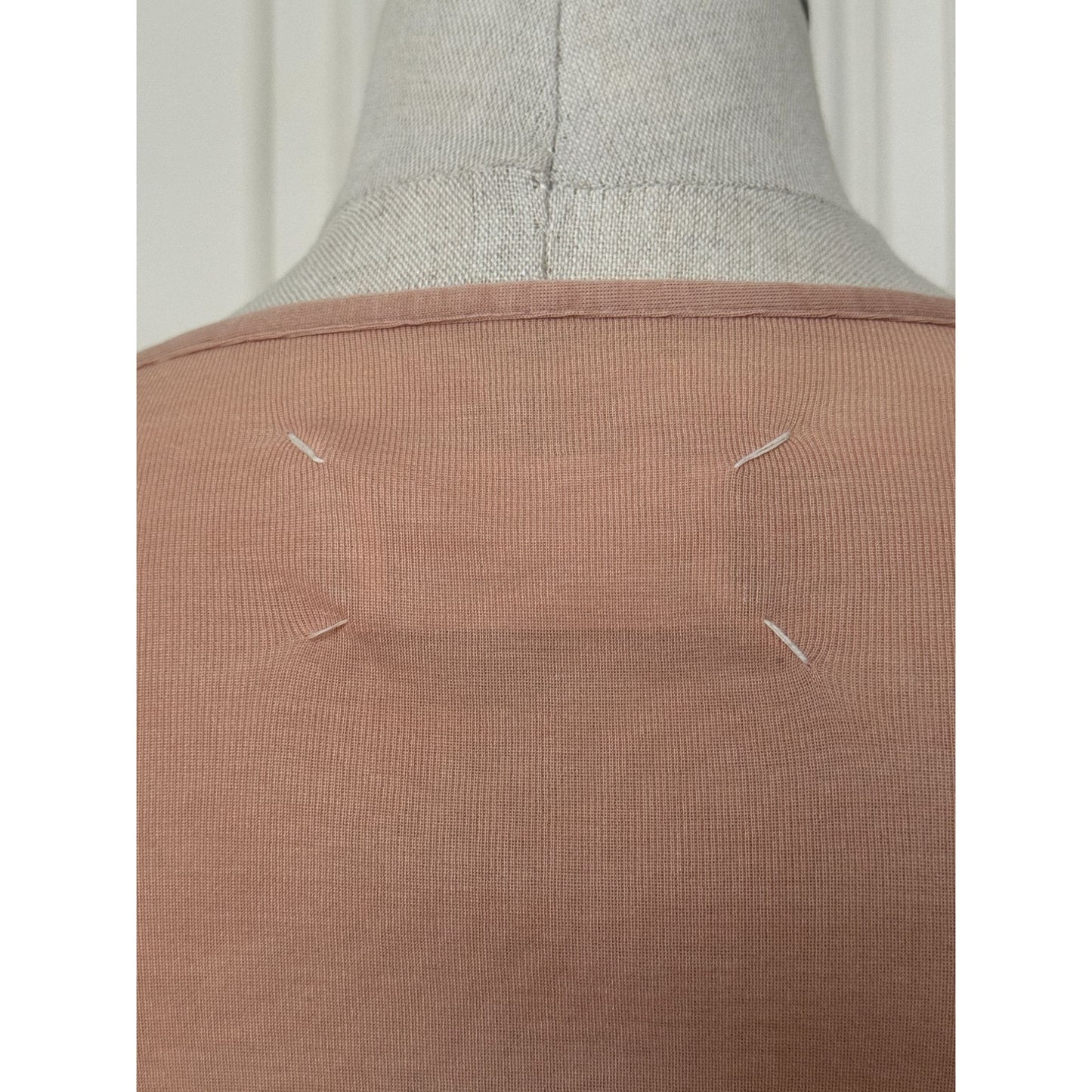 Martin Margiela 1990s Nude Cotton Long Sleeve Top Size M