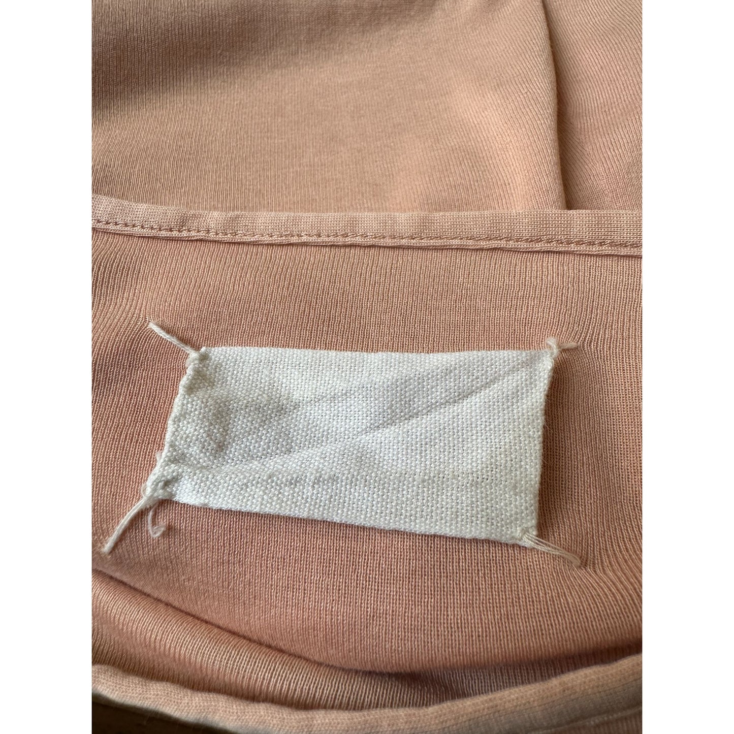 Martin Margiela 1990s Nude Cotton Long Sleeve Top Size M