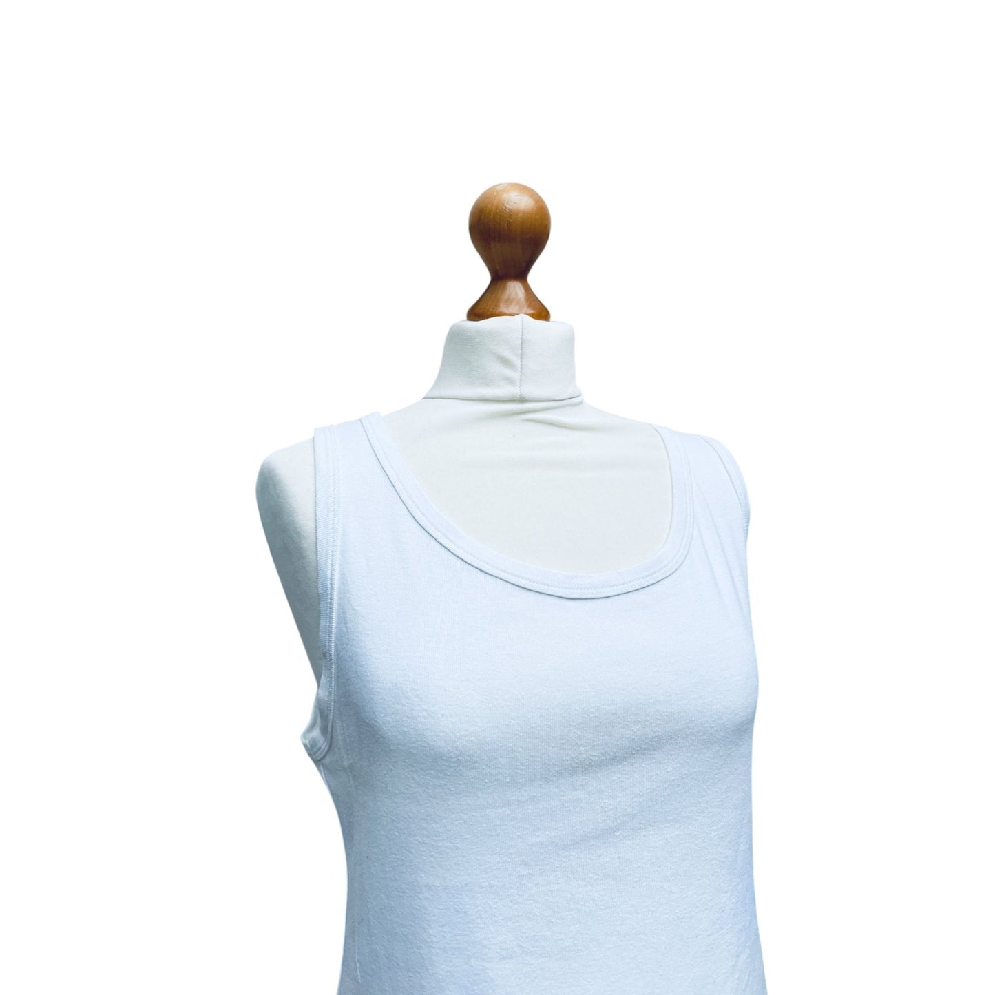 White Corset Tank Top