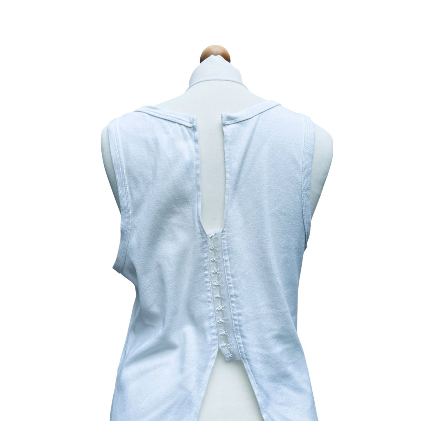 White Corset Tank Top